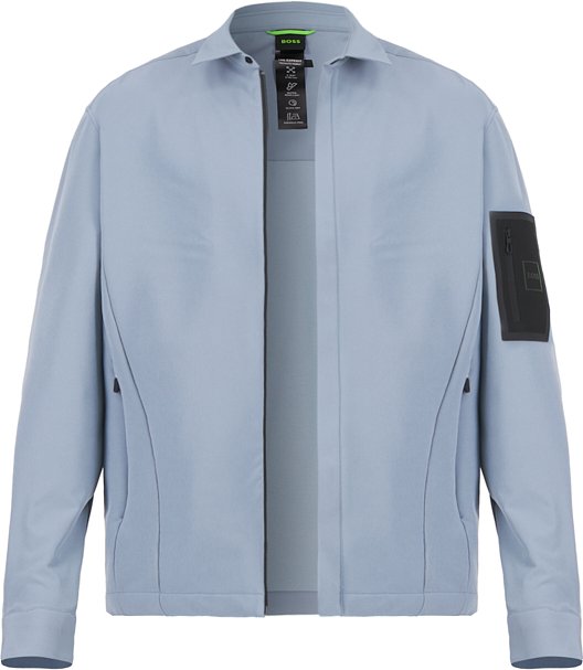 BOSS Green Herren Jacke grau unifarben