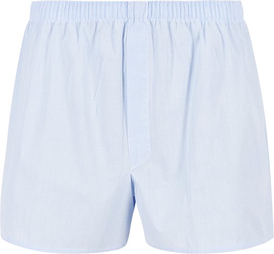 SUNSPEL Herren Boxershorts blau Reine Baumwolle Gemustert