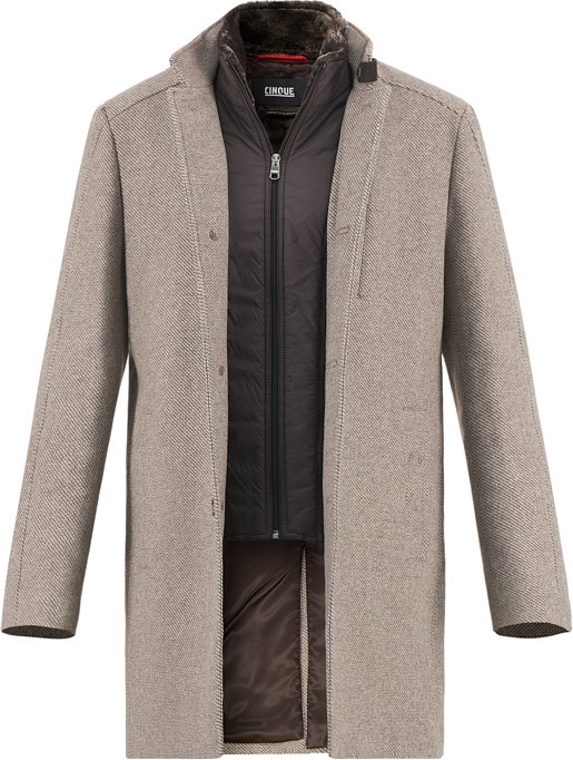 CINQUE Herren Mantel braun unifarben