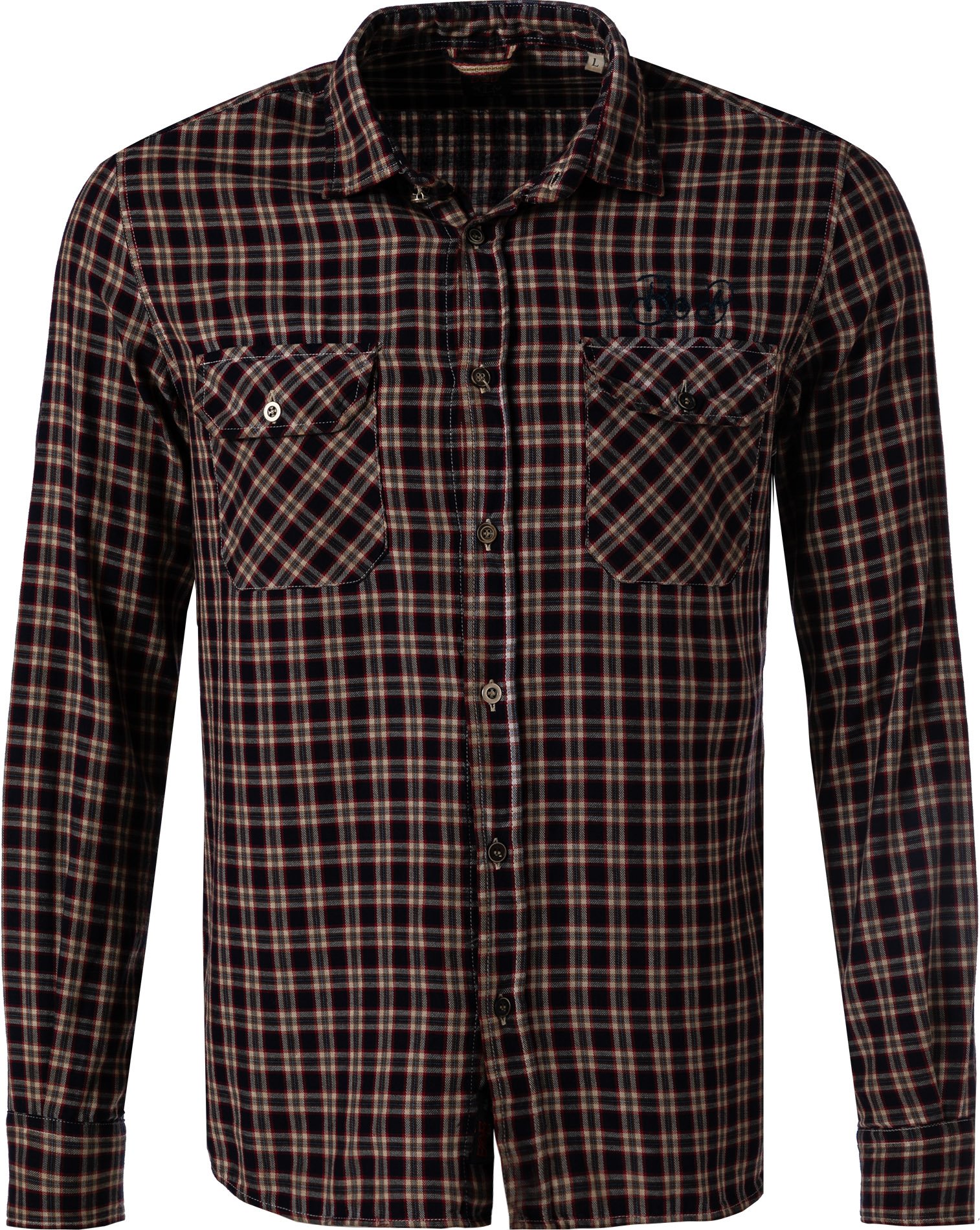 BOB Herren Hemd rot kariert