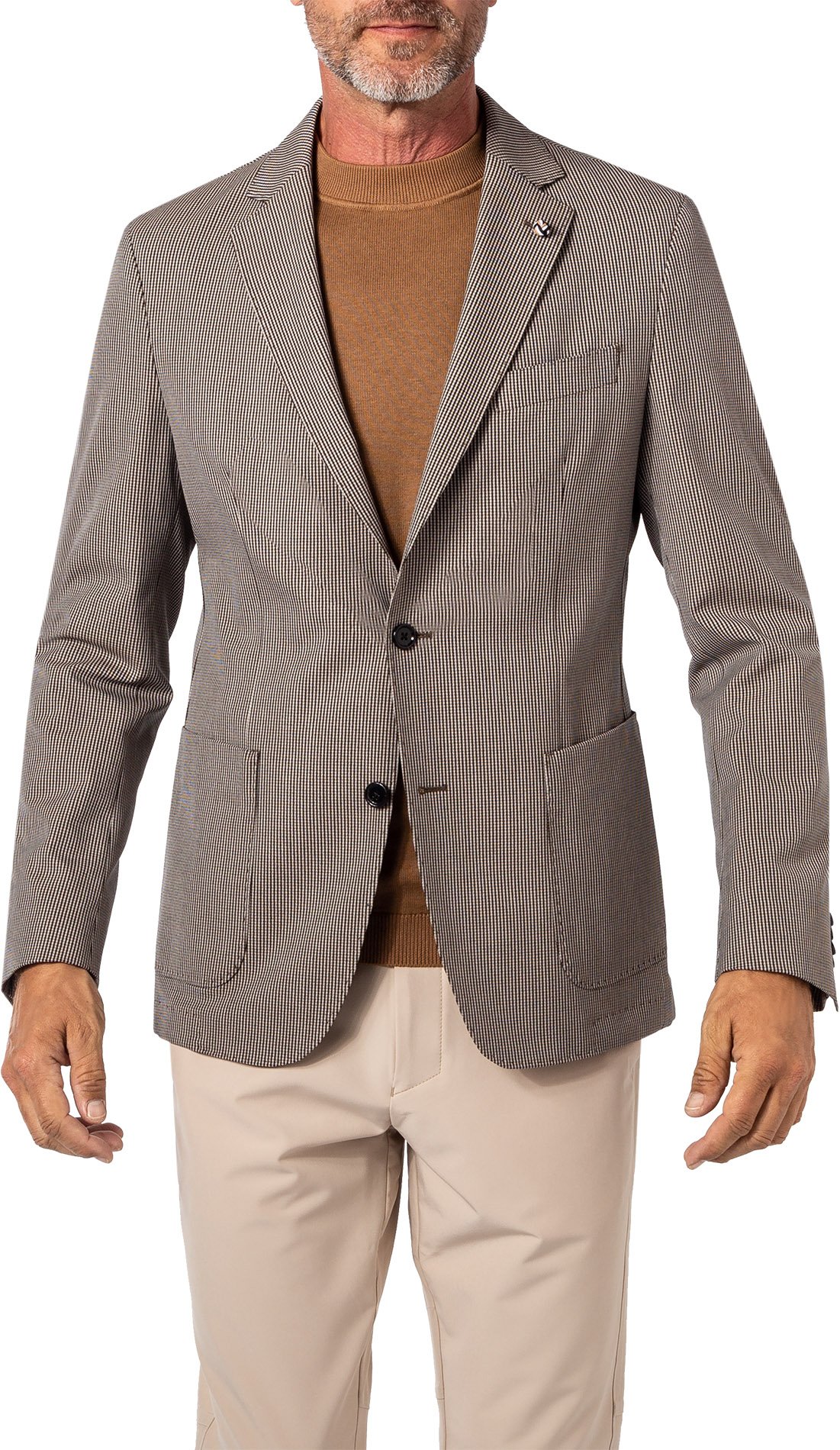 BOSS Black Herren Sakko schwarz gemustert Slim Fit