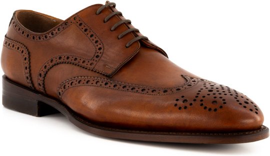 Prime Shoes Herren Schuhe braun, cognac Glattleder