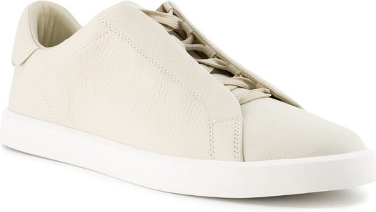 BOGGI MILANO Herren Sneaker weiß Glattleder