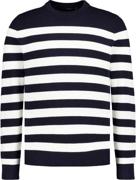 HECHTER PARIS Herren Pullover blau Gestreift