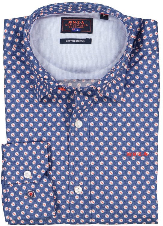 N.Z.A. Herren Hemd braun gemustert