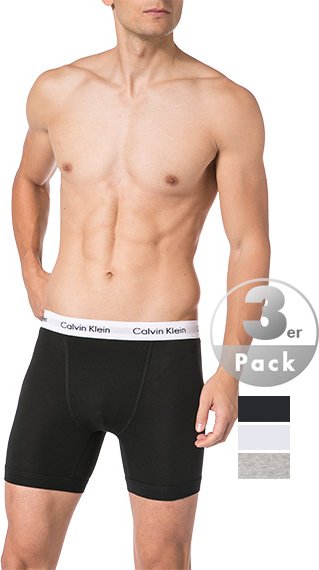 Thumbnail - Calvin Klein Underwear Herren Trunks schwarz Baumwolle & Mix unifarben