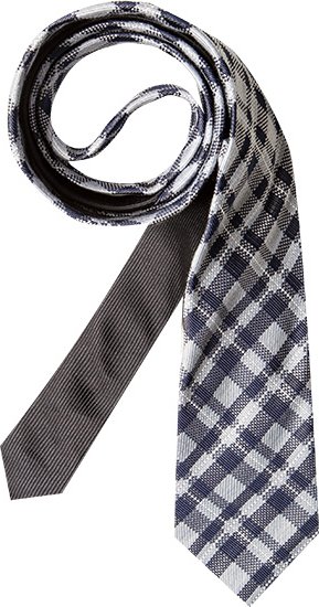 Tommy Hilfiger Herren Krawatte blau mit Karos