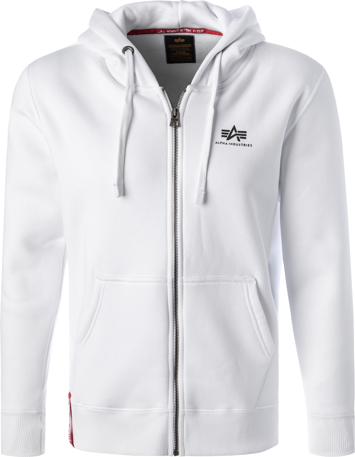 Thumbnail - ALPHA INDUSTRIES Herren Pullover weiß unifarben