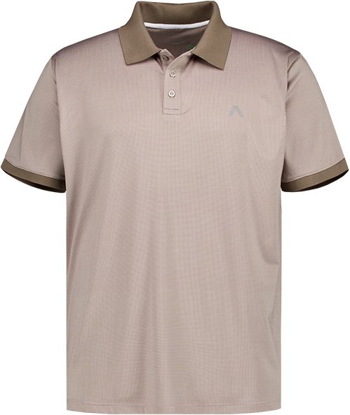 Alberto Golf Herren Polo-Shirt beige meliert