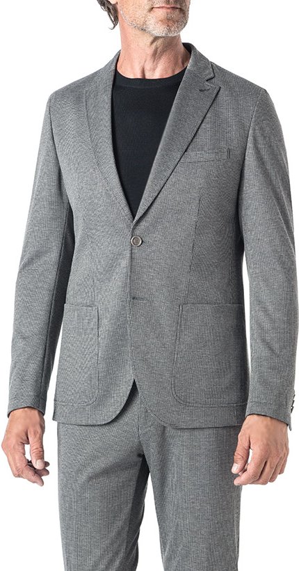 Thumbnail - CG Herren Sakko grau meliert Slim Fit