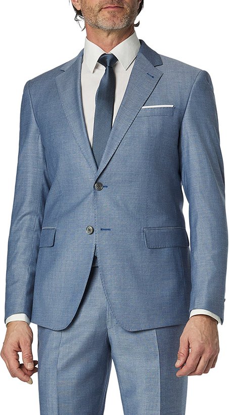 JOOP! Herren Sakko blau meliert Slim Fit