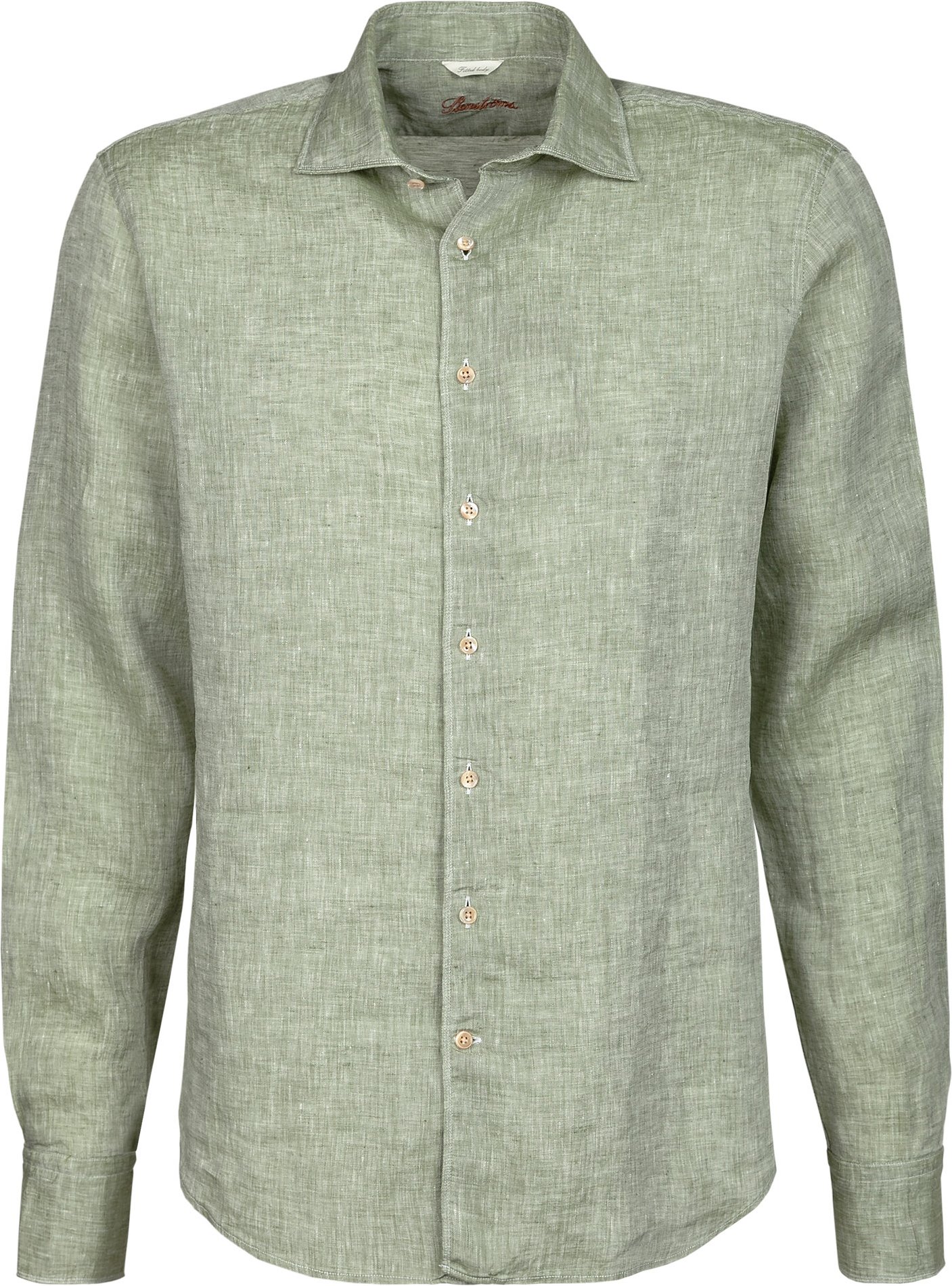 Stenströms Herren Hemd grün meliert