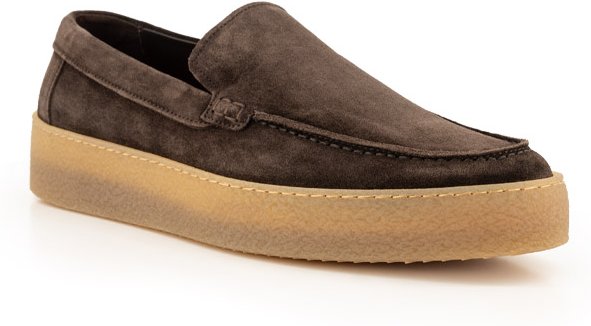 Thumbnail - rosso e nero Herren Slipper braun Velours