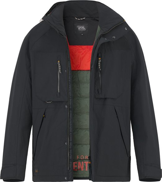 Thumbnail - camel active Herren Jacken grau unifarben