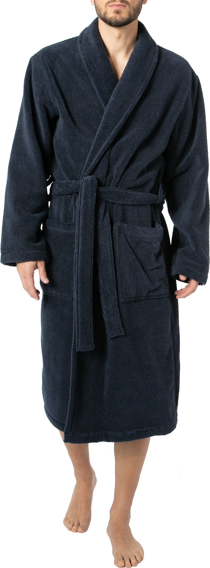 Thumbnail - JOOP! Herren Bademantel blau Baumwolle & Mix unifarben