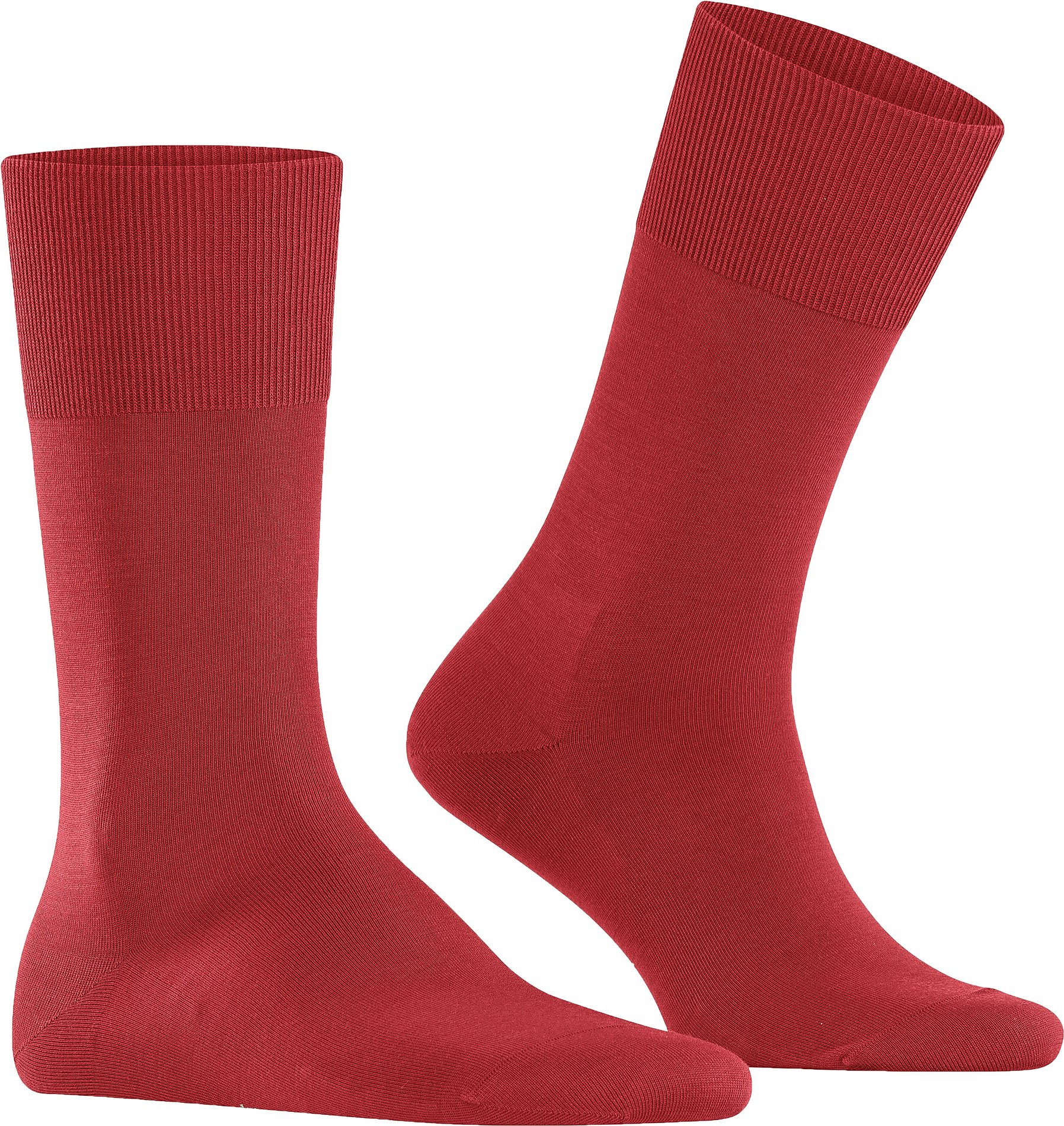 Thumbnail - Falke Herren Socken rot Merinowolle unifarben