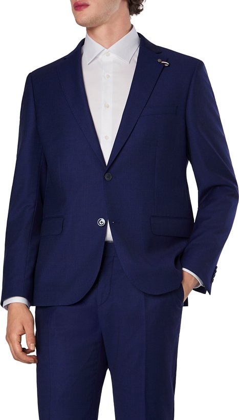 bugatti Herren Sakko blau meliert