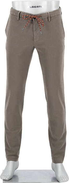 Alberto Herren Hosen braun Slim Fit