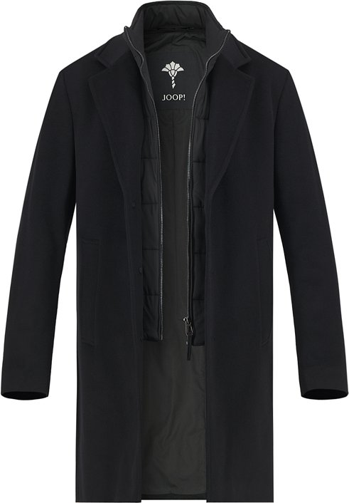 JOOP! Herren Mantel schwarz unifarben