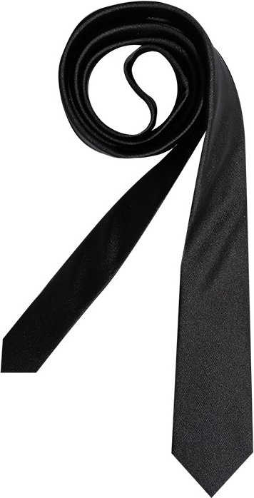 Thumbnail - OLYMP Herren Krawatte schwarz unifarben