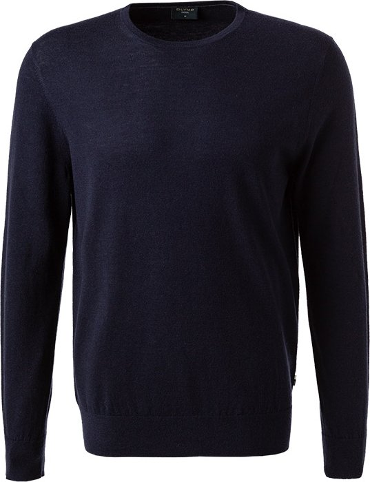 Thumbnail - OLYMP Herren Pullover blau unifarben