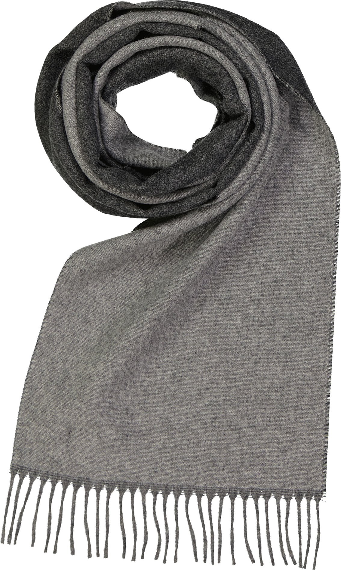 DANTE Herren Schal grau Kashmere-Wolle
