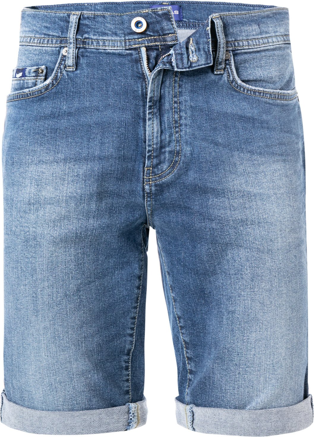 GAS Herren Jeansshorts blau Slim Fit