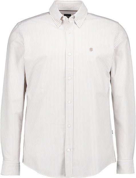 BOSS Black Herren Hemd beige gestreift