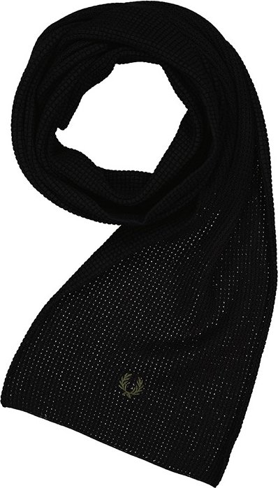 Fred Perry Herren Schal schwarz Baumwolle & Mix