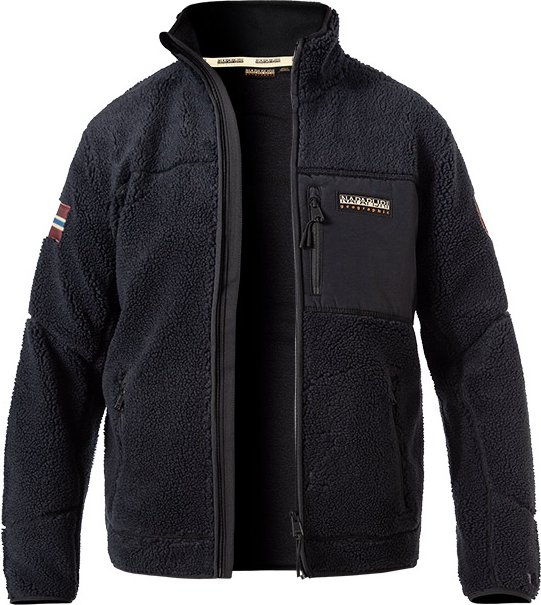 Thumbnail - NAPAPIJRI Herren Fleecepullover schwarz unifarben