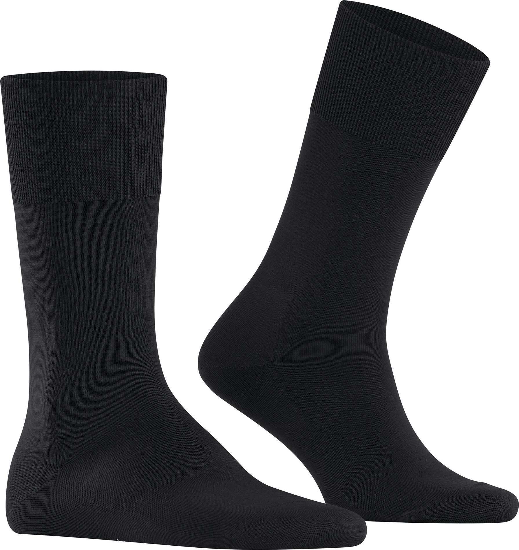 Thumbnail - Falke Herren Socken schwarz Baumwolle & Mix unifarben