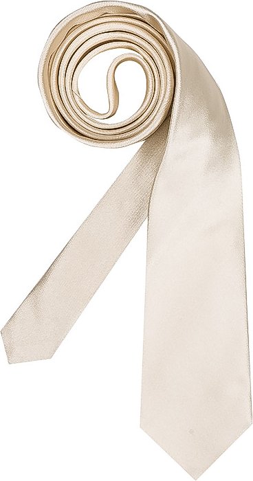 Ascot Herren Krawatte beige unifarben