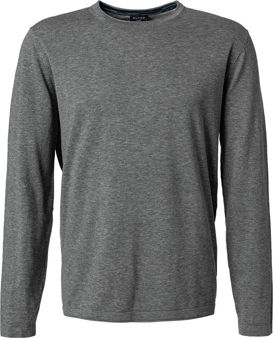 Thumbnail - OLYMP Herren Pullover grau unifarben