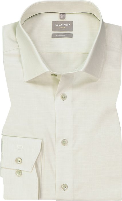 OLYMP Herren Hemd grün meliert Comfort Fit