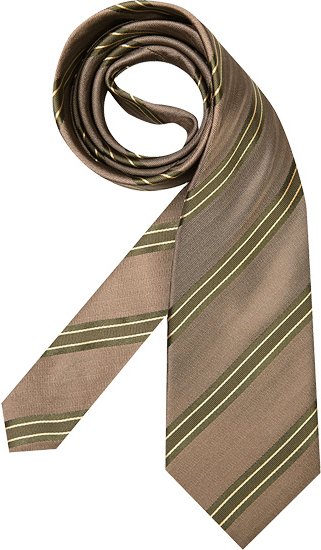 CERRUTI 1881 Herren Krawatte braun College-Streifen