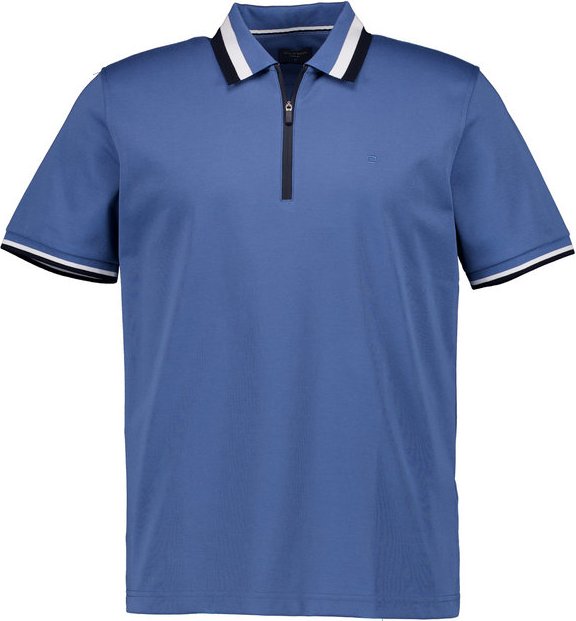 OLYMP Herren Polo-Shirt blau