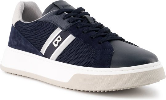 BOGNER Herren Sneaker blau Glattleder