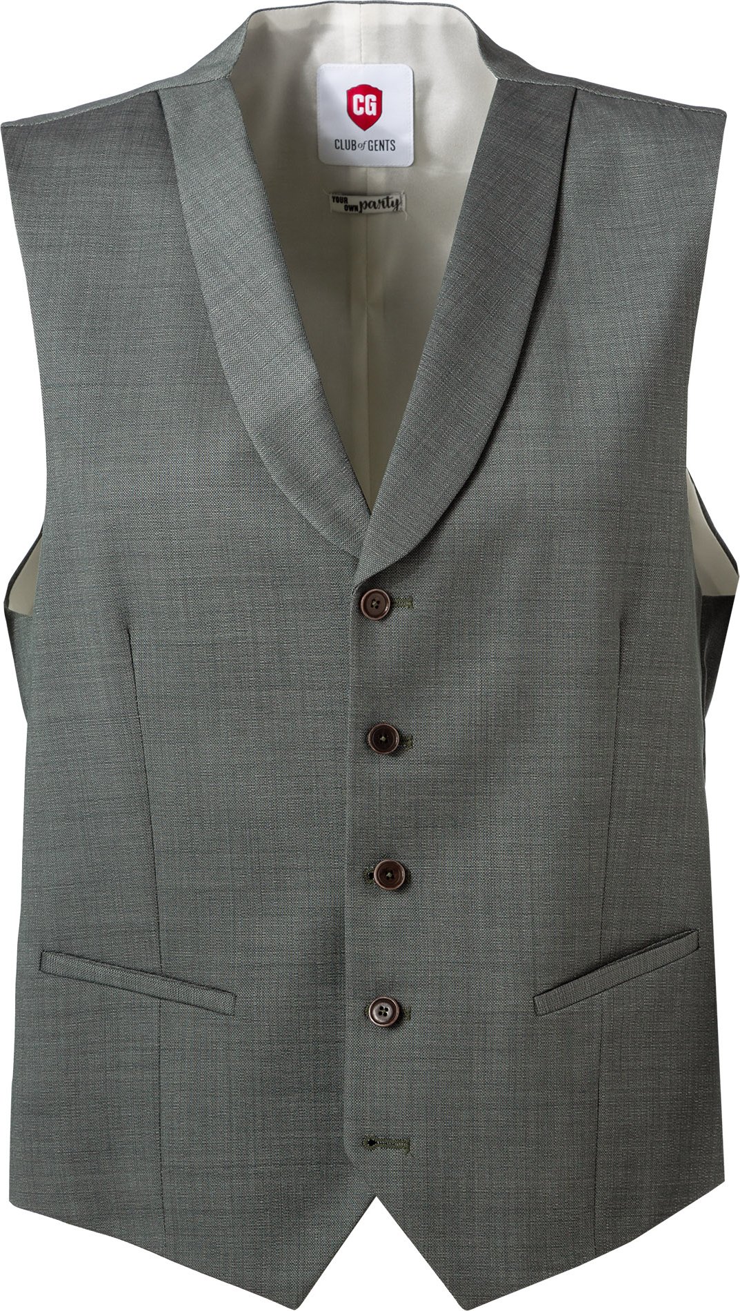 CG Herren Weste grün meliert