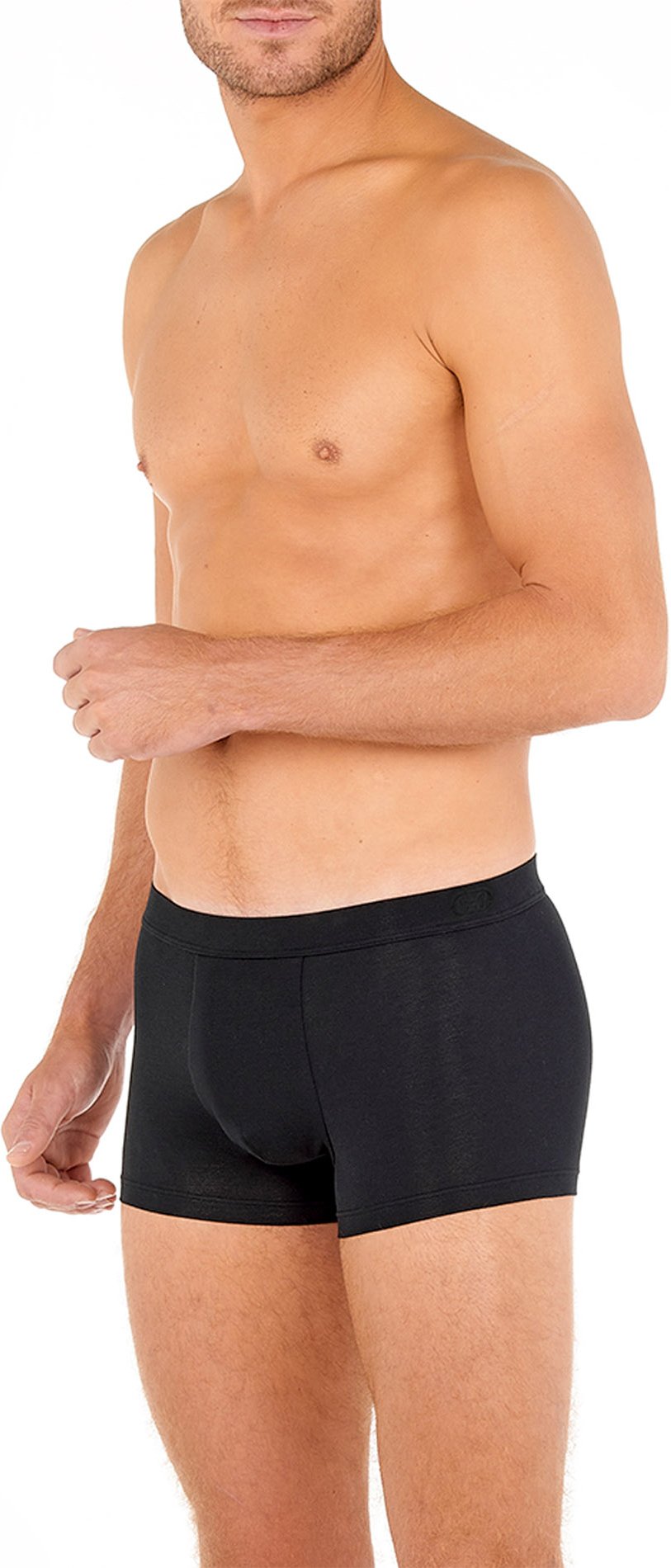 Thumbnail - HOM Herren Trunk schwarz Baumwolle & Mix unifarben