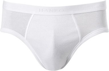 HANRO Herren Slip weiß Reine Baumwolle unifarben