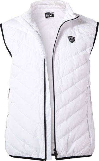 EA7 Herren Daunenweste weiß unifarben