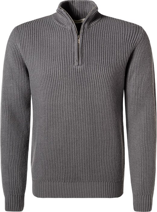 Thumbnail - CROSSLEY Herren Pullover grau unifarben