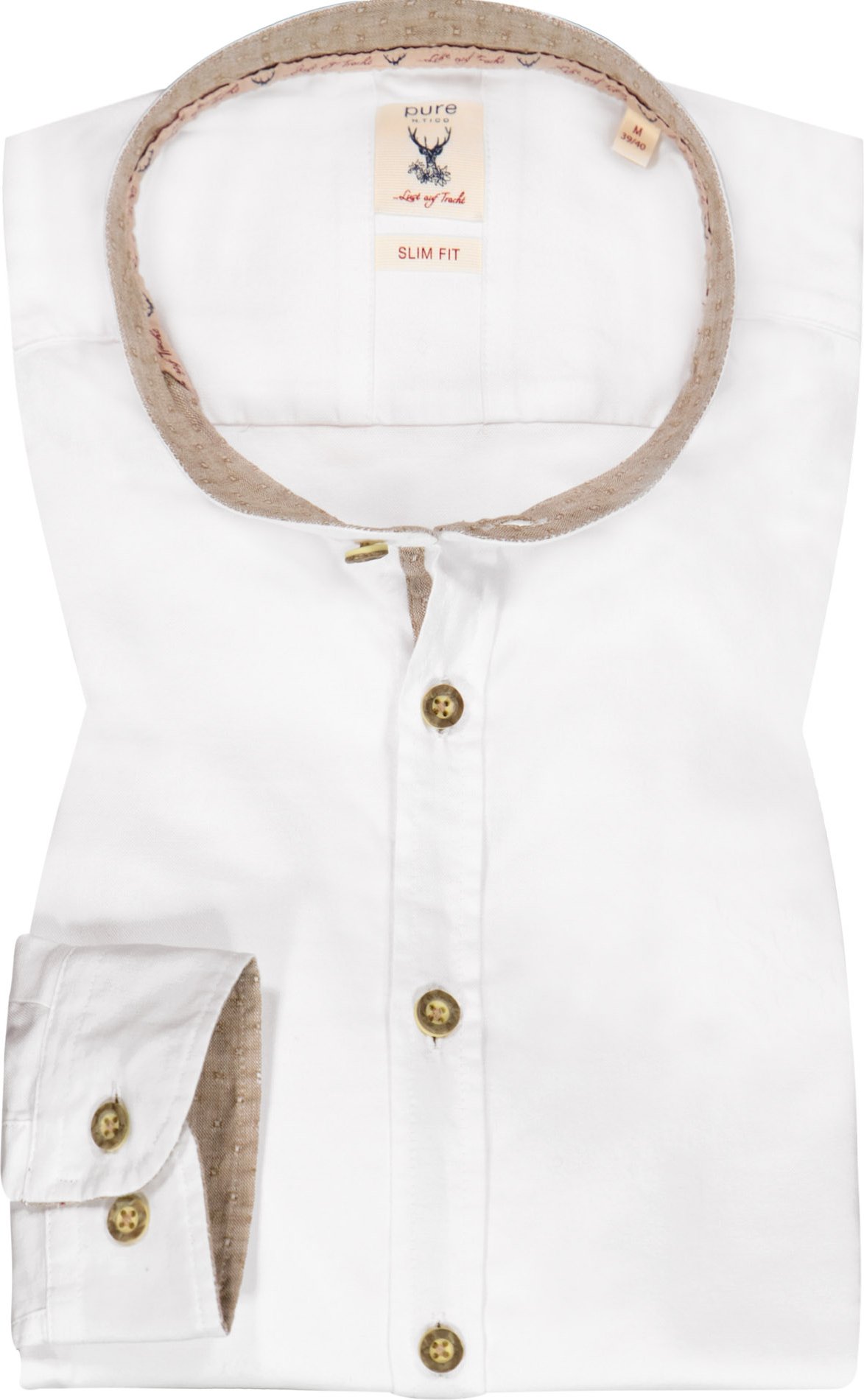 Thumbnail - PURE Herren Hemd weiß Slim Fit