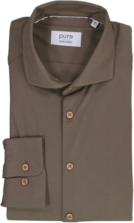 PURE Herren Hemd braun