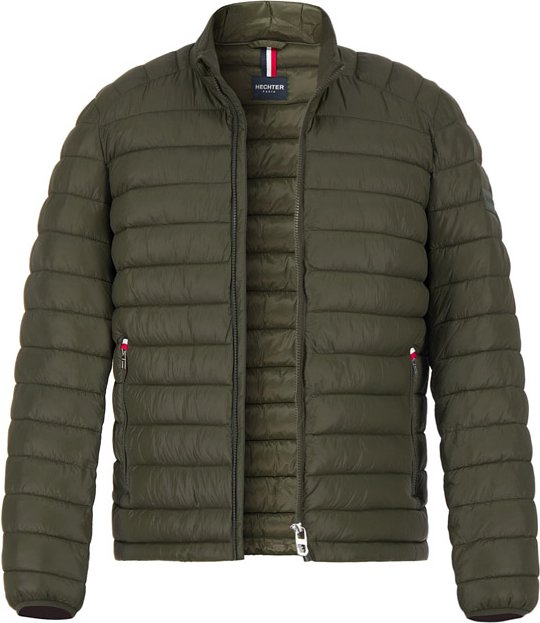 HECHTER PARIS Herren Steppjacke grün unifarben