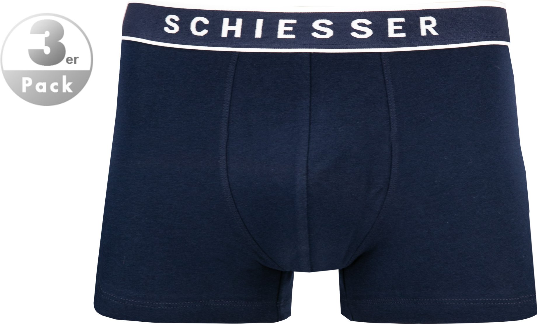Thumbnail - Schiesser Herren Unterwäsche grau Baumwolle & Mix unifarben