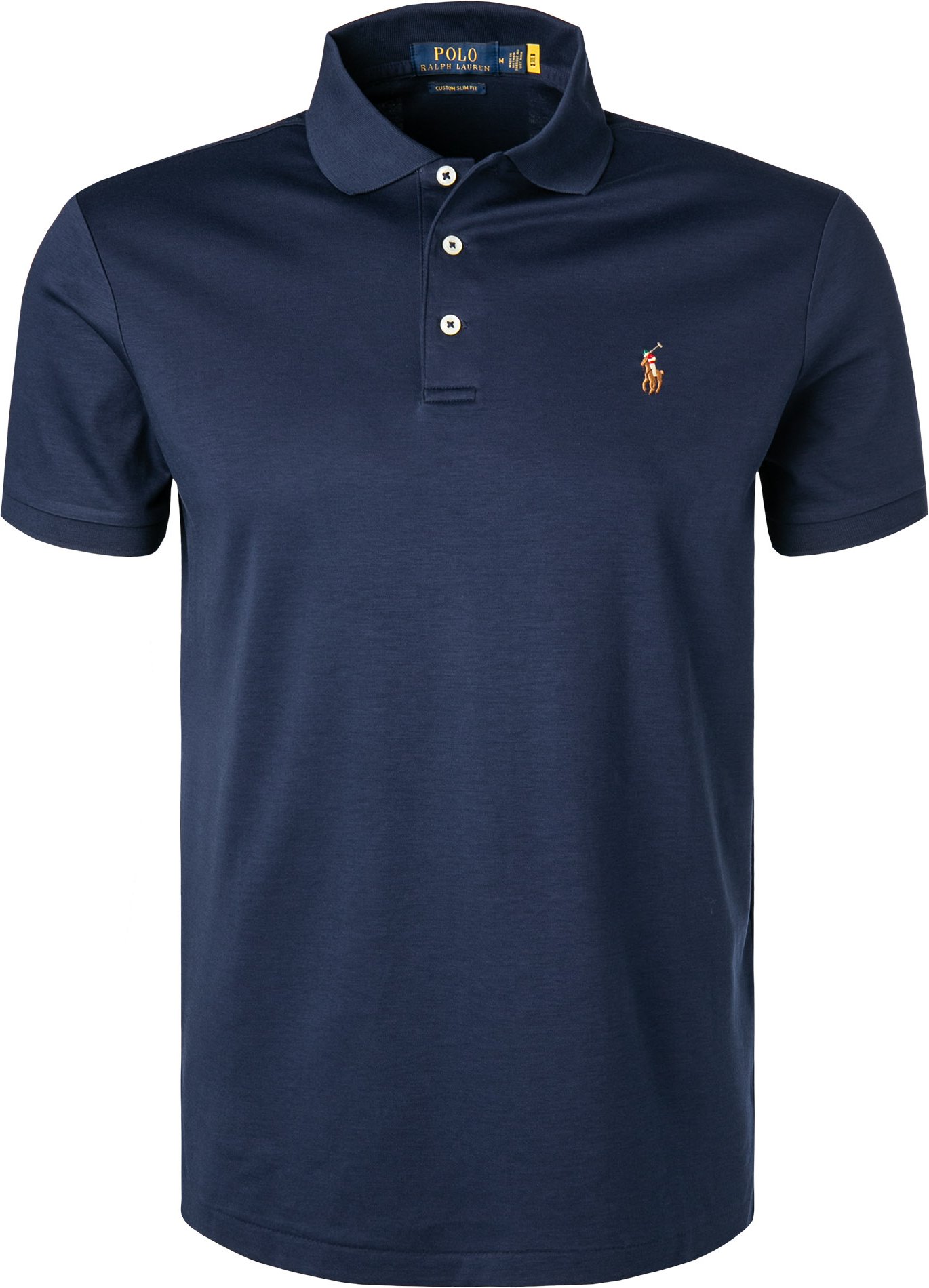 Thumbnail - Polo Ralph Lauren Herren Polo-Shirt blau Slim Fit