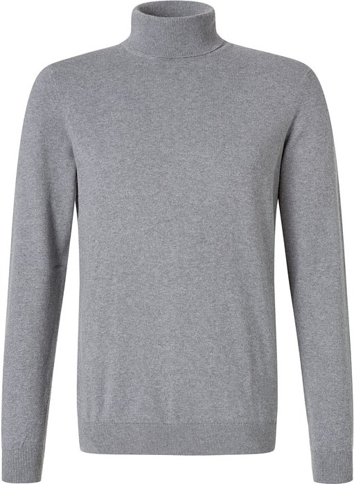 RAGMAN Herren Rollkragenpullover grau unifarben