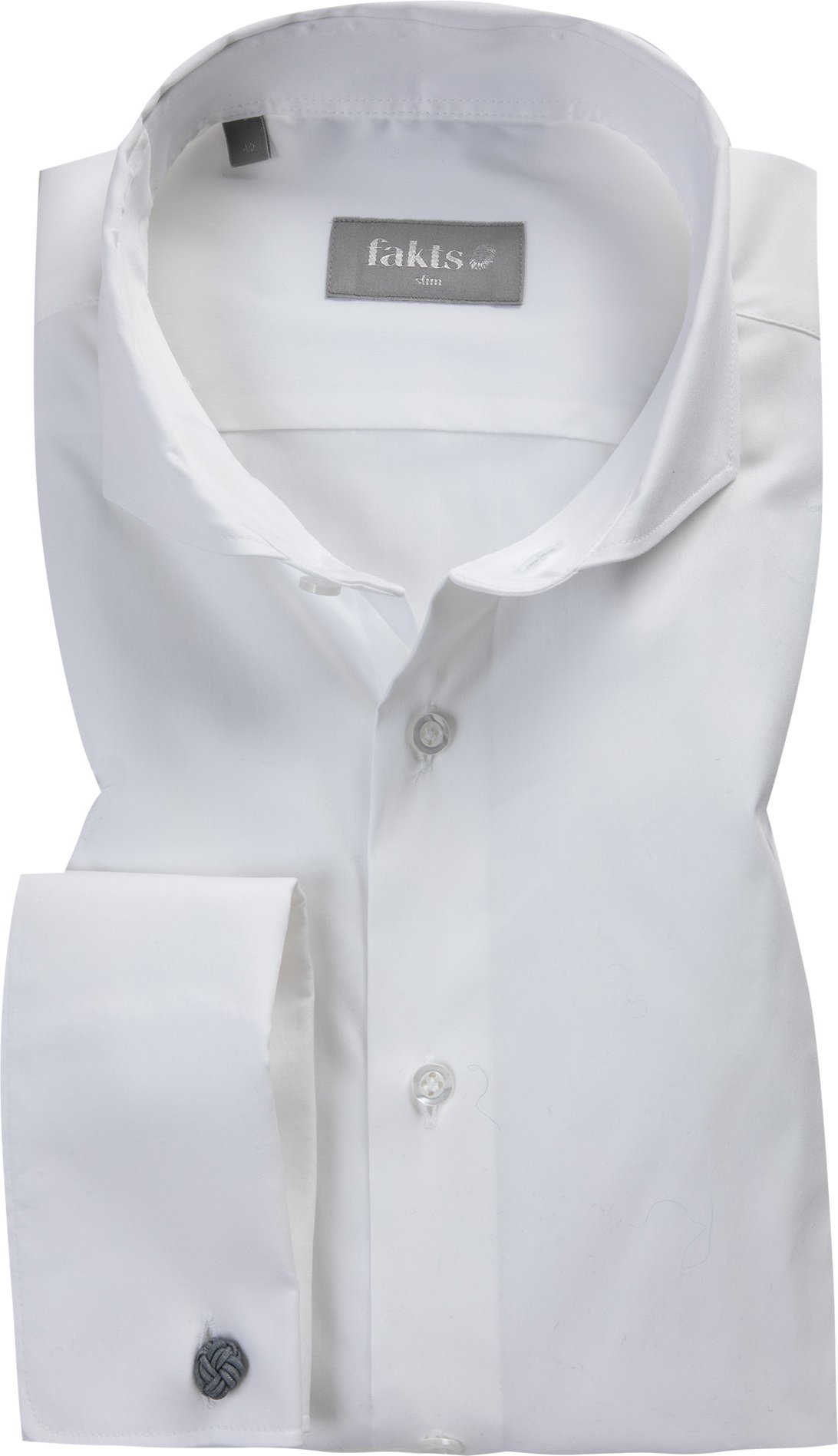 fakts Herren Hemd weiß Slim Fit