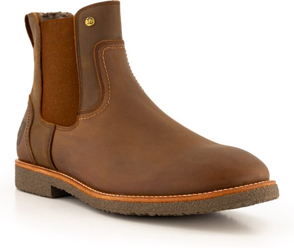 Panama Jack Herren Chelsea Boots braun Glattleder